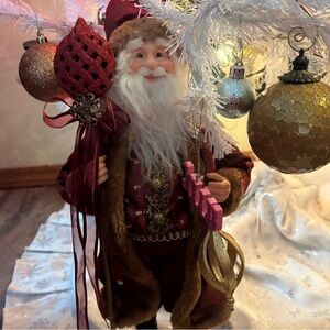 Glass 2ft tall Santa Clause JUST IN TIME FOR CHRISTMAS!!